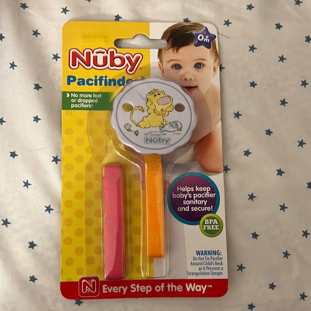Nuby 2 Pacifier holders brand new